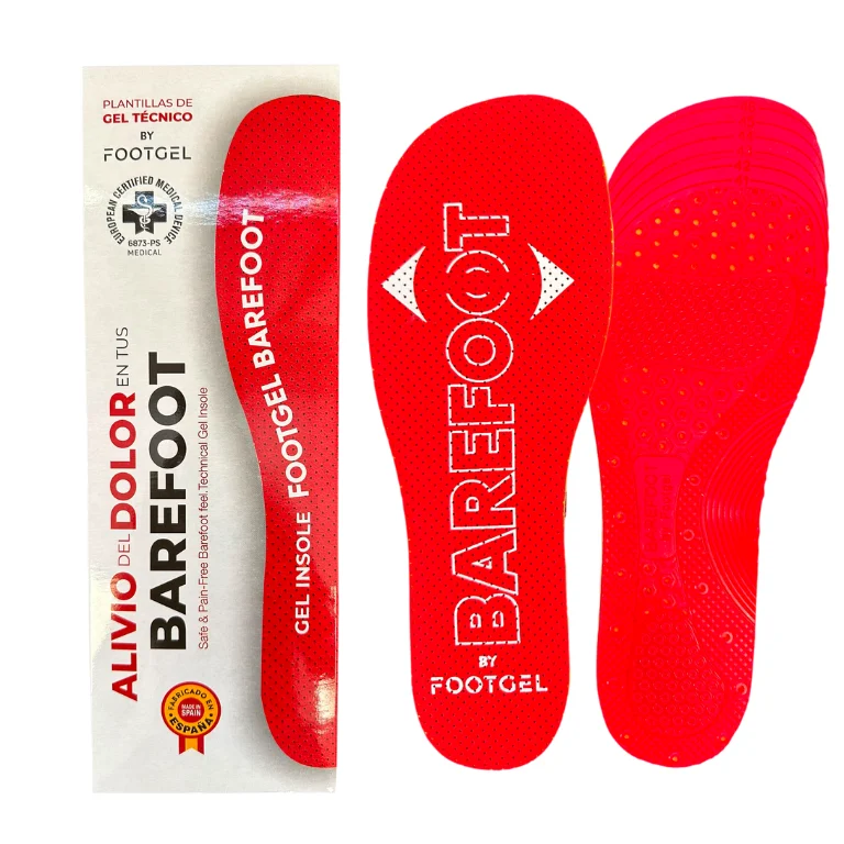 Solette Footgel Barefoot viste di fronte