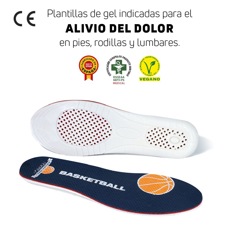 Solette Footgel Baloncesto inserite nella calzatura