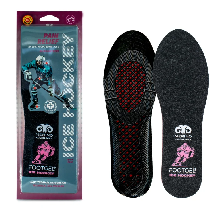 Footgel Hockey sobre Hielo Einlegesohlen von vorne