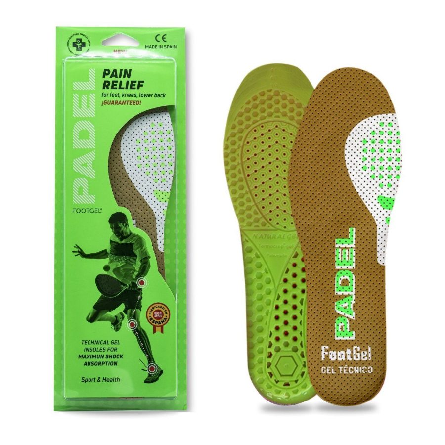 Solette Footgel Pádel viste di fronte