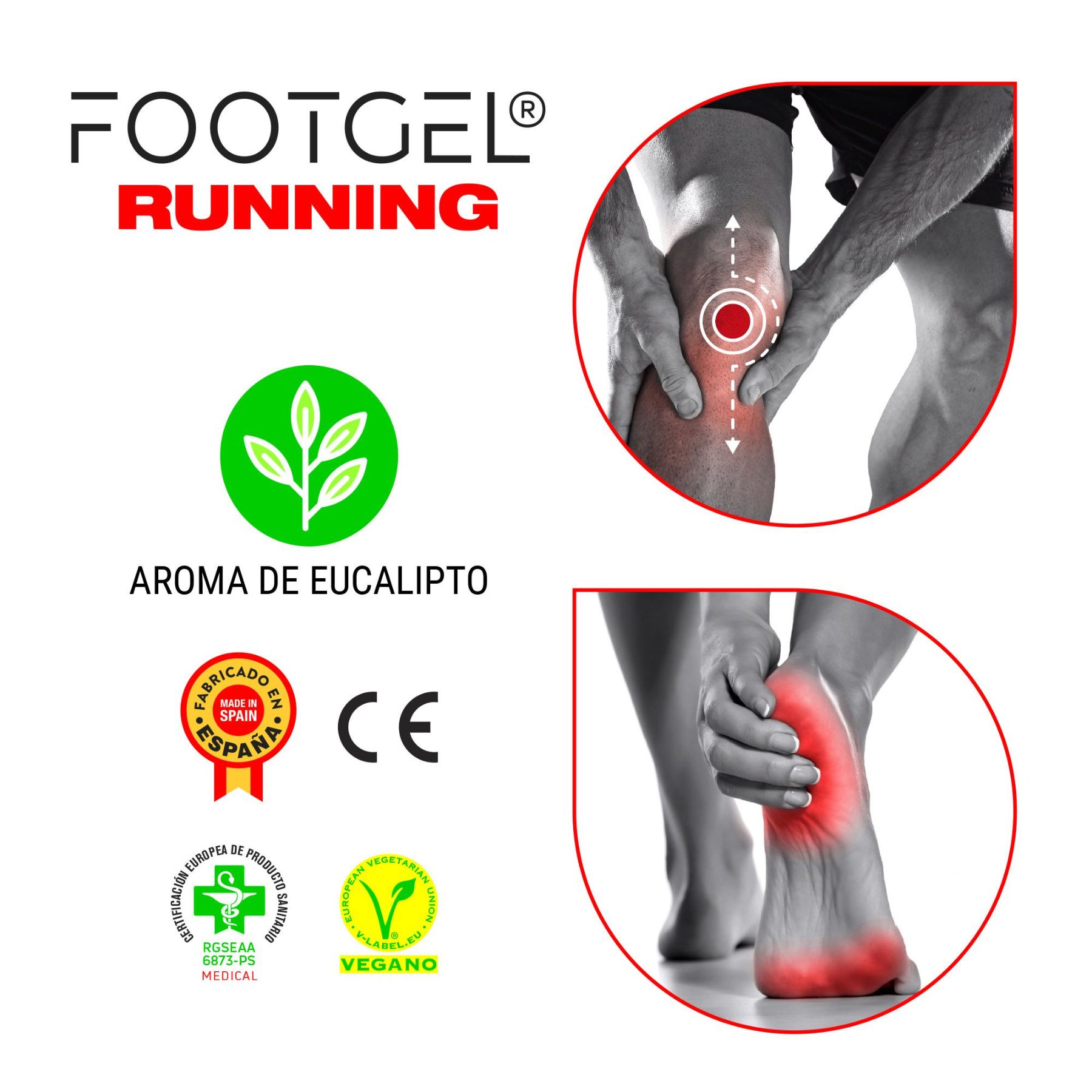 Solette Footgel Running inserite nella calzatura