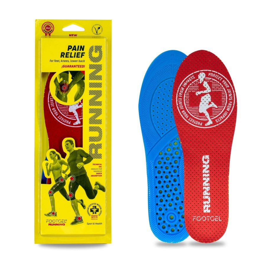 Solette Footgel Running viste di fronte