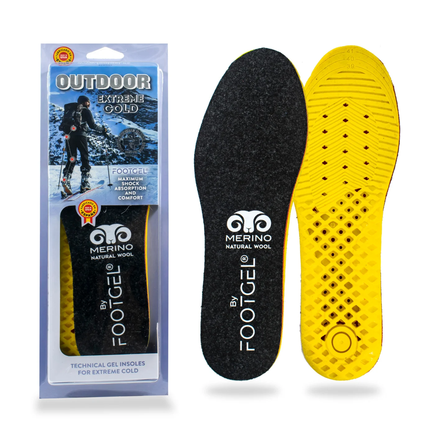 Footgel Outdoor Invierno Einlegesohlen von vorne