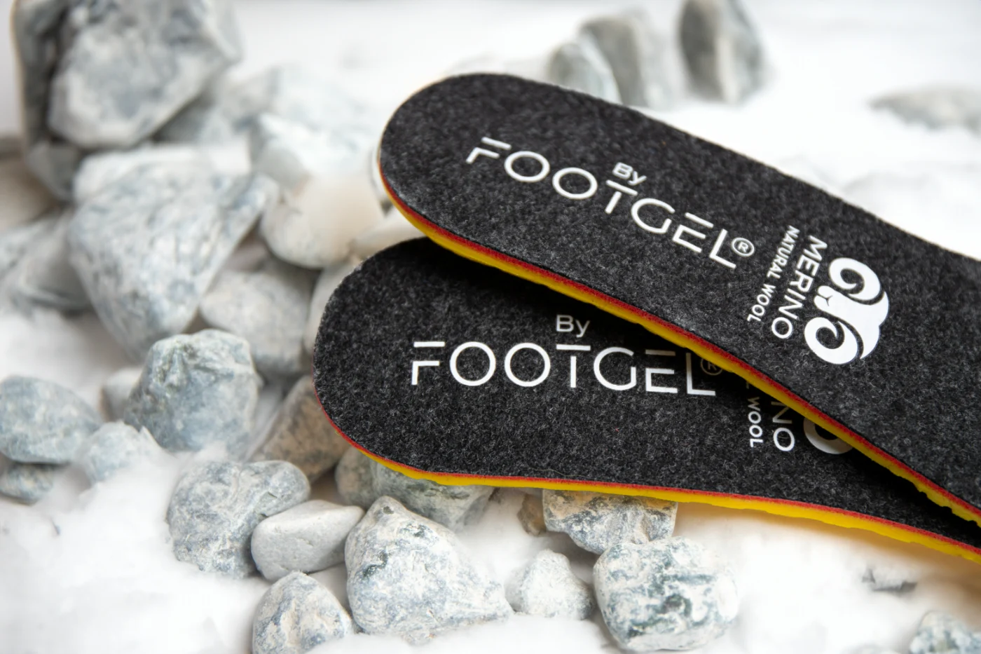 Footgel Outdoor Invierno Einlegesohlen im Schuh eingelegt