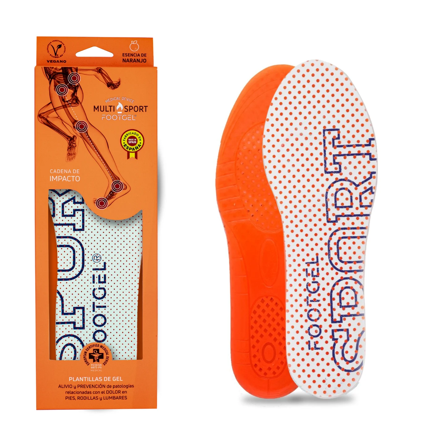 Footgel Multisport Einlegesohlen von vorne