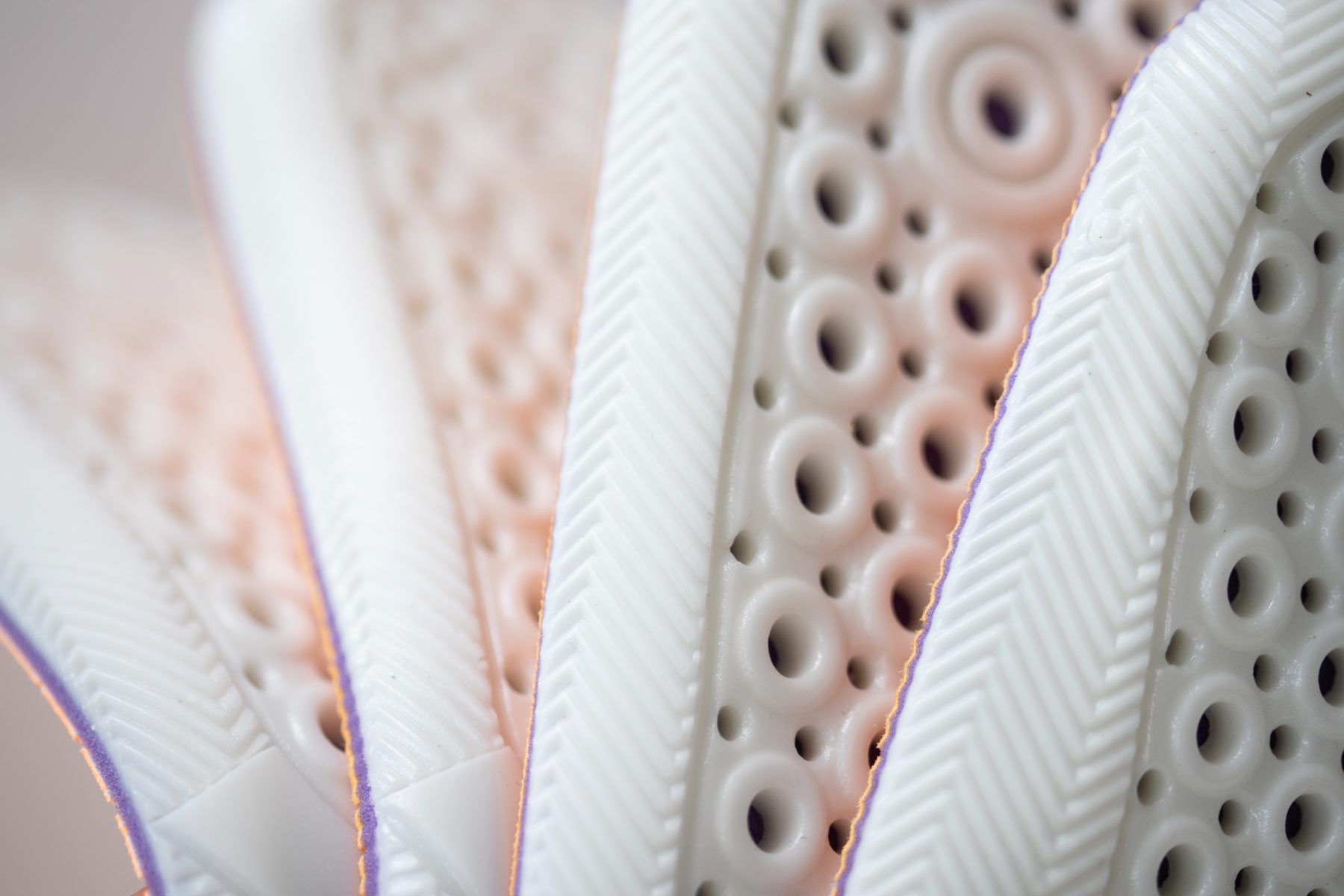 Capas de plantilla Footgel en detalle