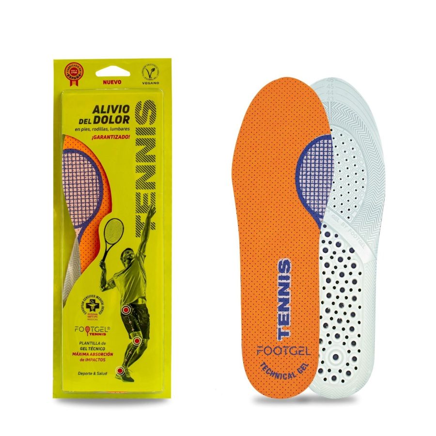 Solette Footgel Tenis viste di fronte