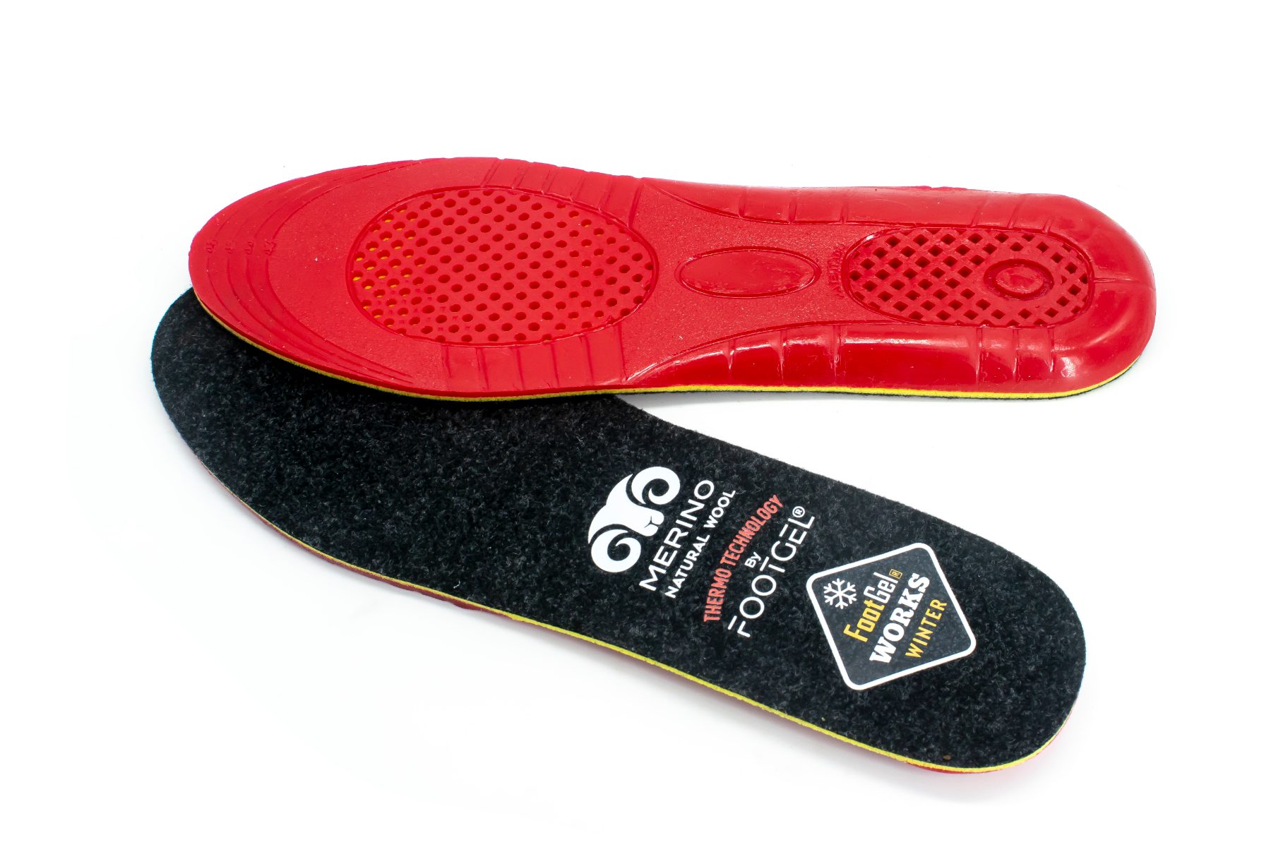 Footgel Works Invierno Einlegesohlen im Schuh eingelegt