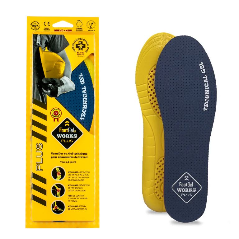 Solette Footgel Works Plus viste di fronte